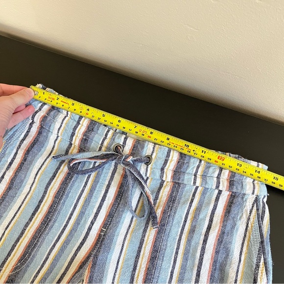 Per Se Linen Blend Striped Straight Leg Pant - Picture 8 of 11